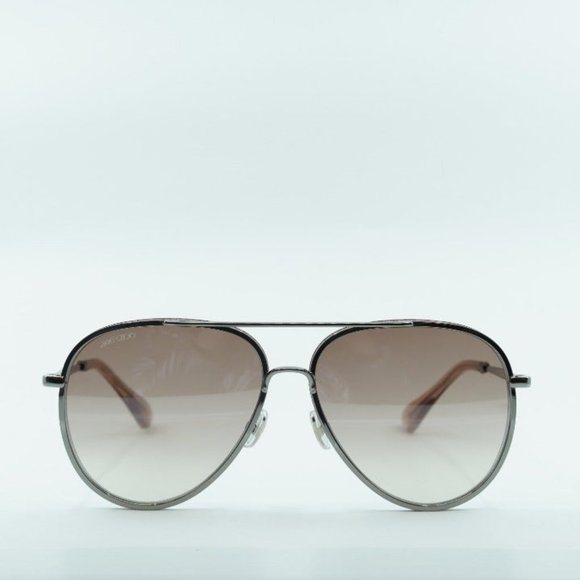 Jimmy Choo Accessories - FINAL PRICE NEW JIMMY CHOO TRINY/S SILVER AND PINK WITH GLITTER SUNGLASSES